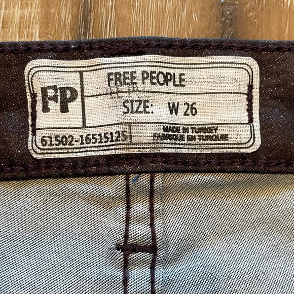 Free People Purple Glitter Skinny Jean - Picture 10 of 15